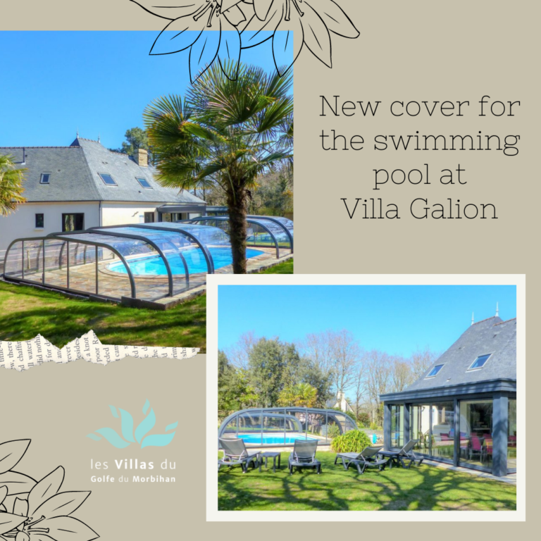 New cover for the swimming pool at Villa Galion