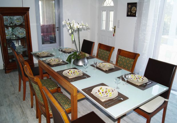 table familiale villa la Caravelle morbihan